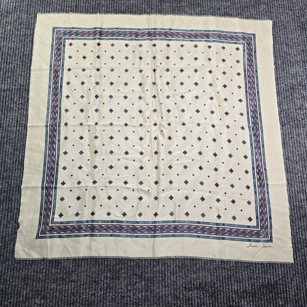 Signed Ginnie Johansen silk scarf